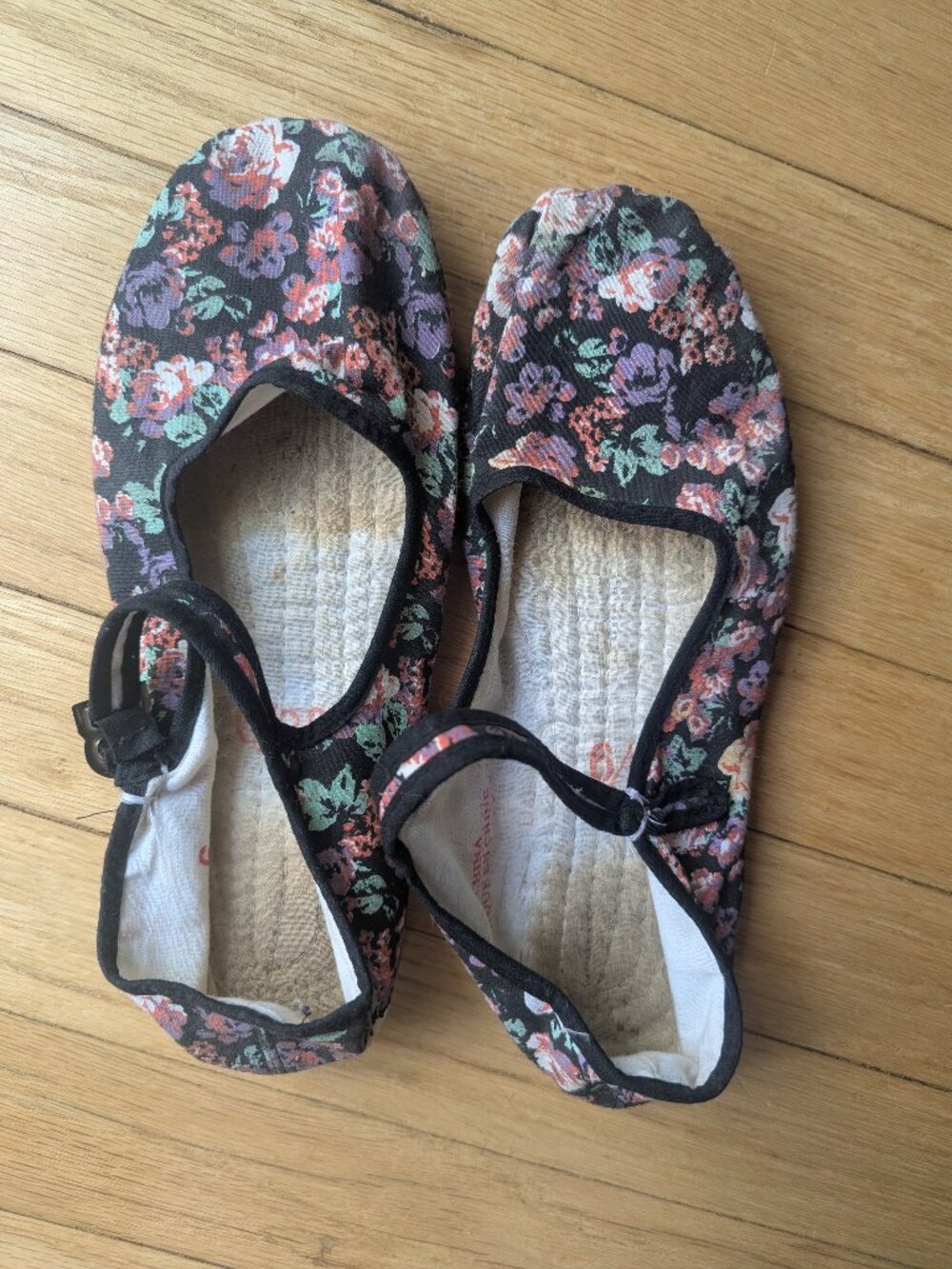 Urban Outfitters Vintage Floral Slip-Ons, Mary Janes